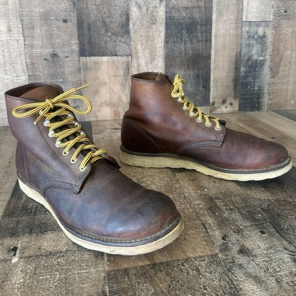 Red Wing 9111 Round Toe Work Boots Mens 11.5 D - Picture 2 of 12